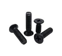 285/1020 Pezzi Mix M2 .5 M3 M4 M5 Nero 304 Acciaio Inossidabile Phillips Testa Svasata Piatta Vite Bullone Dado Assortimento Set Scatola Kit(Set B 1020pcs)