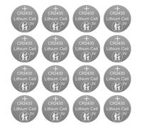 285 mAh CR2430 3V Batterie a bottone al litio Batteria al litio 2430 Energia stabile per orologio chiave sveglia telecomando