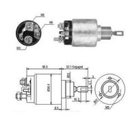 286 CV Elettromagnete Motore d'avviamento per PORSCHE 911 Targa 993 3.6 Carrera