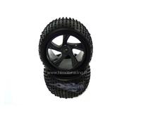 28653 COPPIA RUOTE COMPLETE TRUGGY CENTRO RICAMBI X MODELLI 1/18 OFF-ROAD HIMOTO