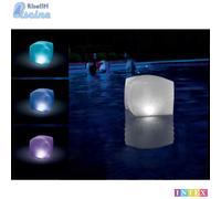 28694 LUCE FLOATING CUBE INTEX CUBO GALLEGGIANTE A LED MULTICOLORE A PILE