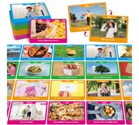 288 Dolch & Fry Sight Parole per bambini, 144 Flashcard in 4 livelli | Word-Picture-Sentence Flashcard, Strumento di sviluppo del linguaggio non verbale per autismo, ESL