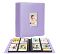 288 foto verticali per album fotografico Instax Mini, finestra frontale, album libro 2x3 per Fujifilm Instax Mini Film 12 11 9 99 8 40, HP Sprocket, K-pop Photocards (Viola)