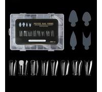 288 pezzi di forme per unghie, coperture complete, estensioni, punte finte, strumento per manicure in acrilico