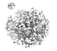 2880 Pezzi 2mm Strass Kit, Rhinestones di Cristallo Riflettente,SS6 Argento Gemme Strass Luminosità per Telefono PC Decorazione Fai da Te Make-up, Flatback Rotondo Diamante per Artigianato Decorazione