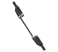 28A Spina Banana Nera Stackabile 4Mm A Spina Cavo Di Prova - 1M - TENMA