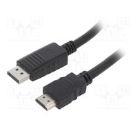 28AWG DisplayPort spina,HDMI spina PVC 1,8m nero Cavo