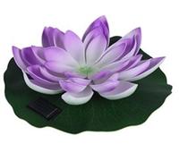 28cm LED ad Energia Solare Luci Fiore di Loto Luminoso Colori Con Luce LED