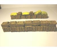 " 28mm Resina Sacchi Terreno Set K4 Dipinto Rorke ’ Drift Zulu Guerra Bolt