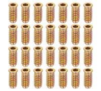 28Pcs Dadi Filettate Per Legno, Dadi A Innesto Esagonale M6x25mm