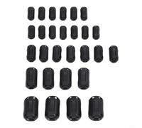 28PCS Ferrite Bead Clip-On Core per EMI RFI soppressione del rumore su cavi audio di rete di alimentazione USB