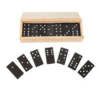 28pcs/Set Gioco Domino in Legno Interessante Consiglio di Apprendimento Gioca Carte Legno Kit Giocattoli Educativi per Bambini per Toddler And Adult Birtyhday Natale Regalo