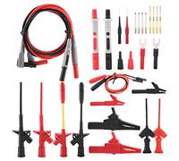 28Pcs Sonda Multimetro P1300F Kit Cavi di Prova Multimetro Cavi di Prova Multimetro Kit Cavi di Prova Elettronici Cavi di Prova con Spina a Banana da 4 Mm Cavi di Prova Sostituibili Strumenti