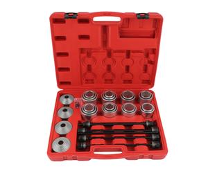 28pcs Universal Press & Pull Sleeve Kit Bush Bearing Removal Insertion Tool Set