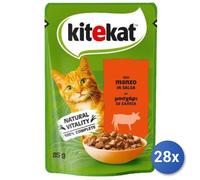 28x Bundle Kitekat Buste 100 Grammi Manzo Salsa
