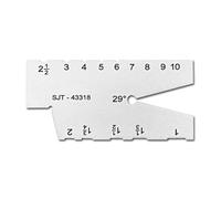 29/30 Gradi Acciaio Inox Vite Angoli Modello Calibro Filettatura Calibro Rettifica Strumento di ispezione Misurazione Acciaio Inox