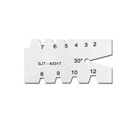 29/30 Gradi Grinding Gage Strumento di ispezione Calibro Filettatura Angoli In Acciaio Inox Strumento di Misura Angoli Modello Gage Ingegneria