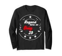 29 luglio Birthday Legend Man Boy Since 29 luglio Maglia a Manica