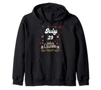 29 luglio Regina Nata Il 29 luglio Compleanno Ragazza Donne Felpa con Cappuccio