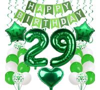 29 palloncino 29th compleanno uomini donne verde 29 anni di compleanno uomo decorazione 29th compleanno decorazione palloncini verdi 29 compleanno uomo donna decorazione verde 29 anni decorazione del