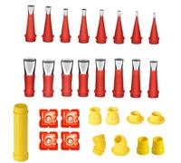 29 Pezzi Kit Strumenti Per Ugello In Gomma, 20x14x3cm Calafataggio Ugello Applicatore Riutilizzabile, Kit Strumenti Per Ugello In Gomma Integrato, Punte Della Cartuccia Integrate Con Struttura Ugello