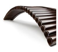 29 Tubi G Key Reed Pan Flauto Strumento A Fiato Tradizionale Borsa Per Pipa Di Pan Fatta A Mano In Bambù (Color : Brown LEFT)