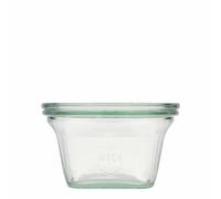 290 ml WECK-Quadroglas, quadrato, bocca: bordo arrotondato