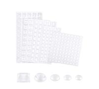 290 Pezzi Gommini Silicone Autoadesivi, Gommini Paracolpi Trasparenti, Paracolpi Porta, Fermaporta Maniglia per Porte, Mobili e Cassetti - 5 Forme