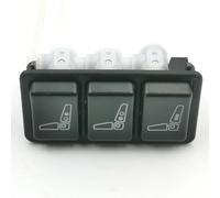 29074-02/04E 81623986093 42538404 Regolazione lombare sedile camion valvola IPS 3 pulsanti nero o grigio per ISRI/Man/IVECO (nero)