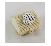 29087 Bomboniere 12pezzi Scatola Portaconfetti in Bambu Albero della Vita Bianco