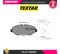 Set di pastiglie freno TEXTAR 2922901