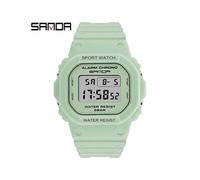 (293 verde) Orologio digitale stile G da uomo, impermeabile, sportivo, da uomo, per ragazzo e ragazza,