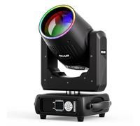 295W Beam Teste Mobili LED 14 Colori 14 Gobos Mini Luce da Palcoscenico Prisma nebulizzazione Focus Elettronico Luci Palcoscenico per Natale Club DJ Discoteca Festa