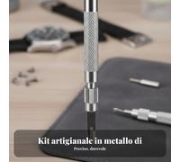 296 Pezzi Set Attrezzi da Orologiaio Multiuso Set Attrezzi Cambio Cinturino