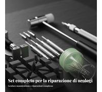 296 Pezzi Set Attrezzi da Orologiaio Multiuso Set Attrezzi Cambio Cinturino