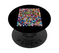 298 bandiere, tutte le bandiere del mondo, bandiere del mondo. PopSockets PopGrip Adesivo