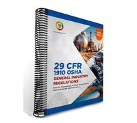 29CFR1910 OSHA General Industry Regulations and Standards January 2026
