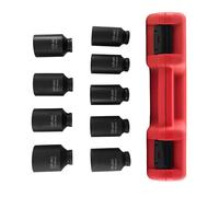 29mm-38mm 9pcs 1/2"drive Deep 6 Sided Impact Socket Set Metric Axle Hub Nut