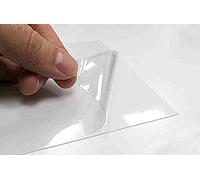 2AINTIMO Carta Adesiva Trasparente per Stampanti Inkjet - 1 Foglio PVC Formato A4 - Etichette e Adesivi Personalizzati