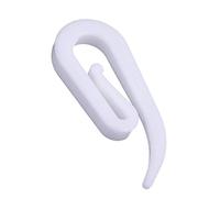 2AINTIMO Set Ganci in PLASTICA Bianco A PROBOSCIDE Papera Piccolo O Grande per Tende Tenda con FETTUCCIA A Nastro PLISSETTATE 50, Piccolo (27mm)