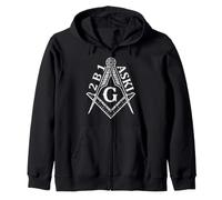 2B1ASK1 Mason Square & Compass Massonico Massonico Felpa con Cappuccio