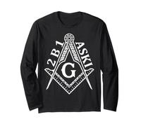 2B1ASK1 Mason Square & Compass Massonico Massonico Maglia a Manica