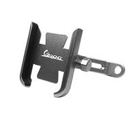 2Bird, Porta Cellulare, Manubrio GPS Supporto For Telefono Regolabile in Alluminio For Piaggio Vespa GTS 125 250 300 PX150 PX200 (Color: Silver, Size: Mirror Type)