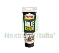 2BLISTER PATTEX MILLECHIODI TRASPARENTE IN TUBO PER INTERNI GR.200: