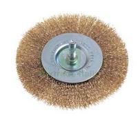 2BLISTER SPAZZOLA A DISCO CIRCOLARE FILI OTTONE PER TRAPANO Ø MM.75 CODULO MM.6:
