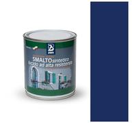 2BM Smalto Sintetico ad Alta Resistenza Blu Zaffiro RAL5003 a Solvente Brillante Inodore, Non Ingiallente, Adatto a Legno, Metallo e Muro, Per Interni ed Esterni | Formato 0,125 lt