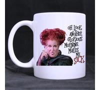 2buymore Mug Hocus Pocus 311,8 Gram White Mug 100% Ceramic Coffee/Tea White Cup by