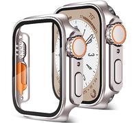 2Buyshop Cover per Apple Watch Serie 9 8 7 41mm Case con Vetro Temperato Pellicola Protettiva Sembra iWatch Ultra,Rigida PC Antiurto Sottile Slim Custodia Cover per Apple Watch Series 9 8 7 Cover 41mm