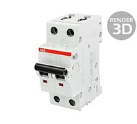Interruttore magnetotermico S 202 M C8 2P 10kA Abb