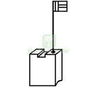 2CF CARBONCINO BOSCH Z0140 PORTA GRAFITE MM 6,3X12,5 H.MM 22 CF=PZ 2: